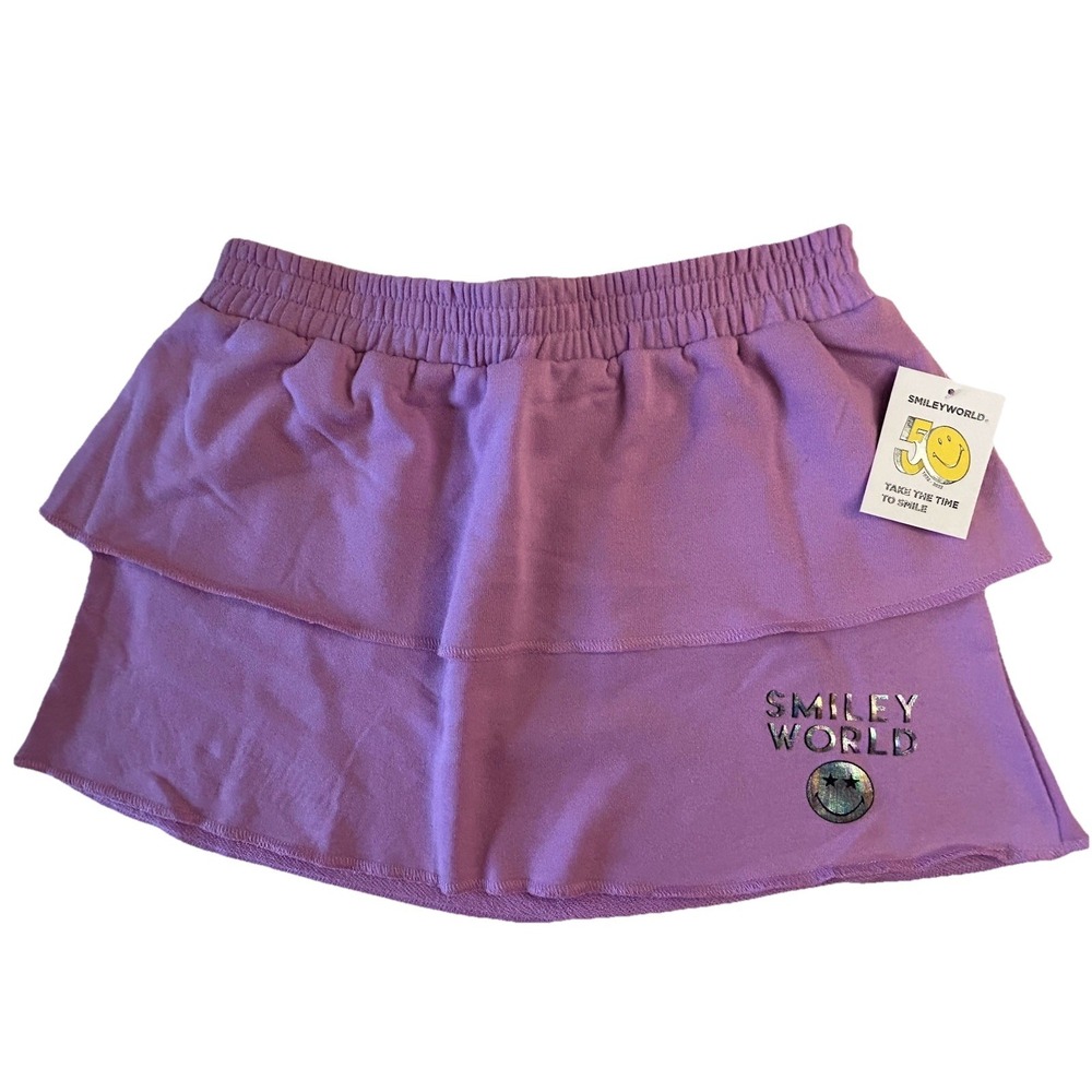 Smiley‎ World Girls Medium 10/12 Purple Tiered Skirt